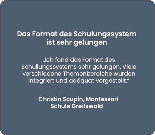 Testimonial - Montessori Schule Greifswald von Christin Scupin